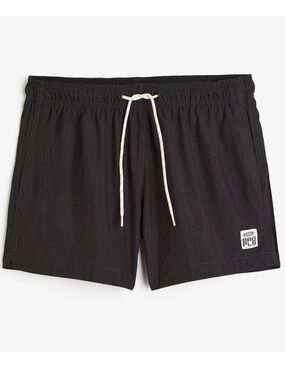 Boring Pals Swim Trunks Bathing Suit Summer Beach Vacation H&M Men's‎ Black XL